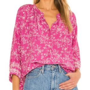 Natalie Martin Remy Top Silk Size Small Bamboo Punch